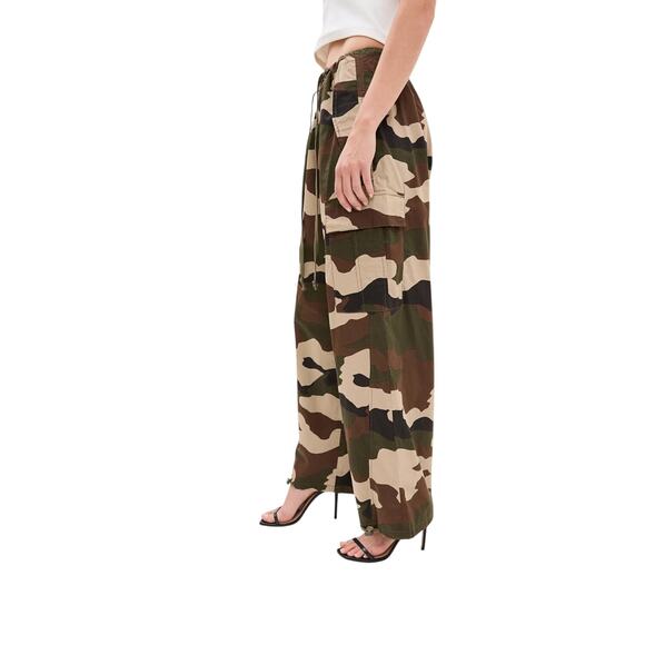 Good American Women’s Camo Parachute Pants Size Small NWT Adjustable Cargo - Picture 10 of 16